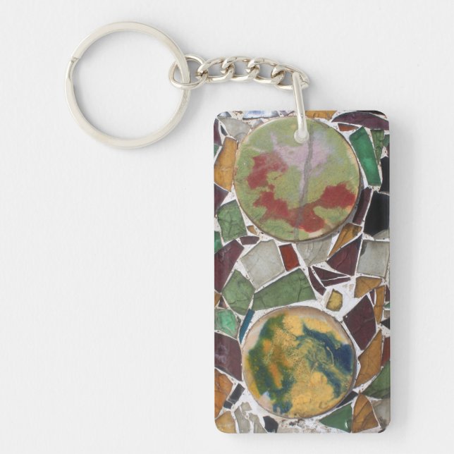 Mosaic decoration keychain (Front)