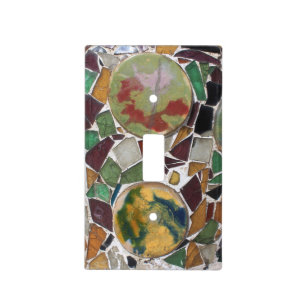 Mosaic decoration light switch cover