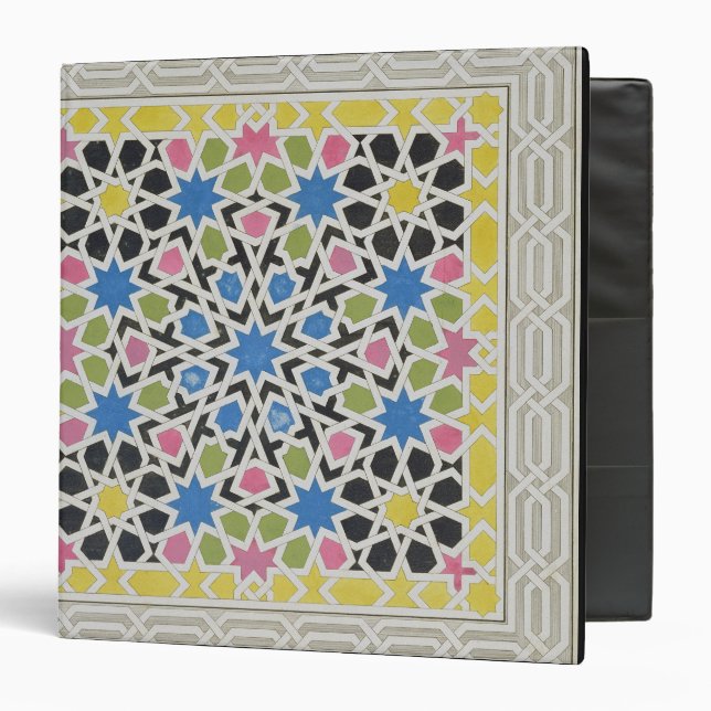 Mosaic design from the Alhambra, from 'The Arabian Binder (Front/Inside)