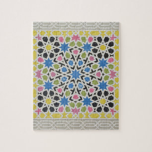 Mosaic design from the Alhambra, from 'The Arabian Jigsaw Puzzle