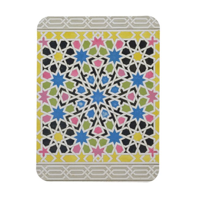 Mosaic design from the Alhambra, from 'The Arabian Magnet (Vertical)