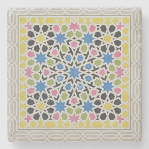 Mosaic design from the Alhambra, from 'The Arabian Stone Coaster