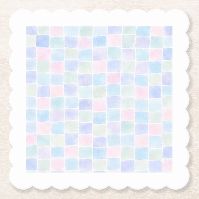 Mosaic design paper coaster (Front)