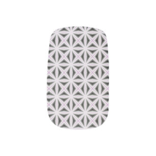 mosaic diamonds minx nail art
