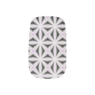 mosaic diamonds minx nail art