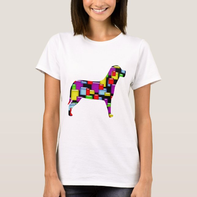mosaic dog T-Shirt (Front)