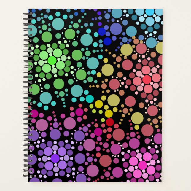Mosaic dots colorful planner (Front)
