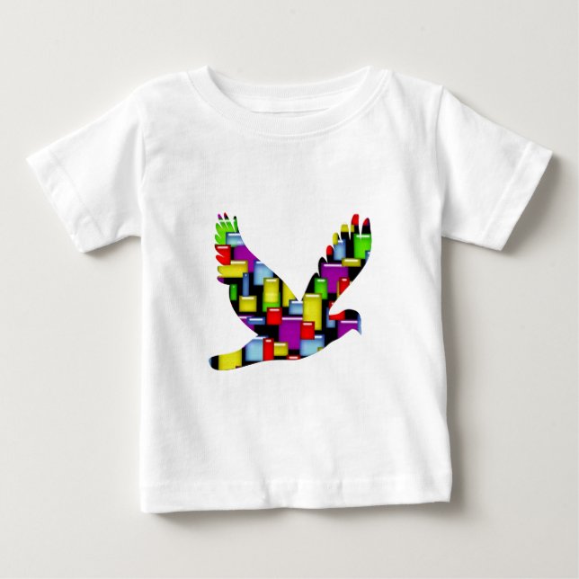 mosaic dove baby T-Shirt (Front)