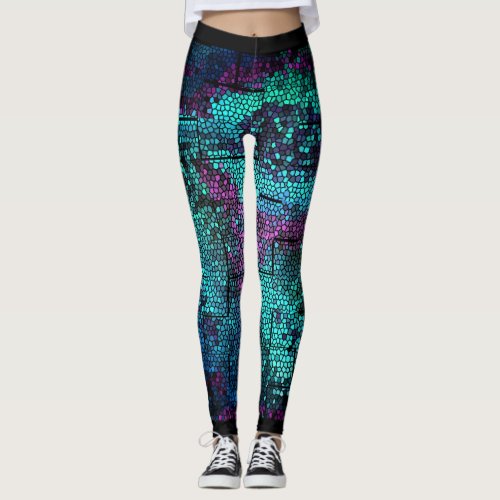 Mosaic Dragon Skin _ Leggings