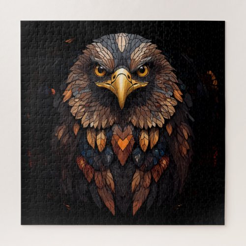 Mosaic Eagle Portrait  Jigsaw Puzzle