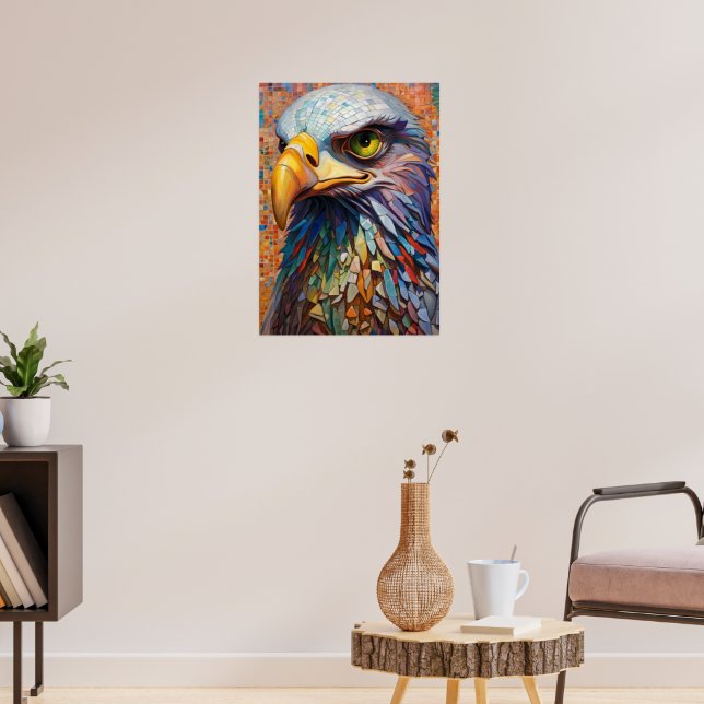 Mosaic Eagle Poster (Living Room 3)
