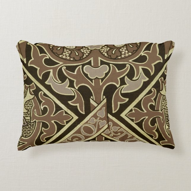 Mosaic ecclesiastical wallpaper design decorative pillow (Front)