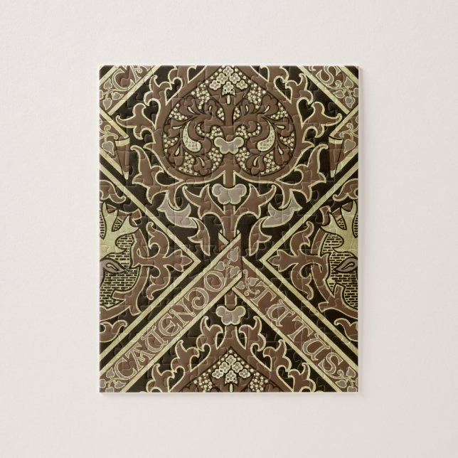 Mosaic ecclesiastical wallpaper design jigsaw puzzle (Vertical)