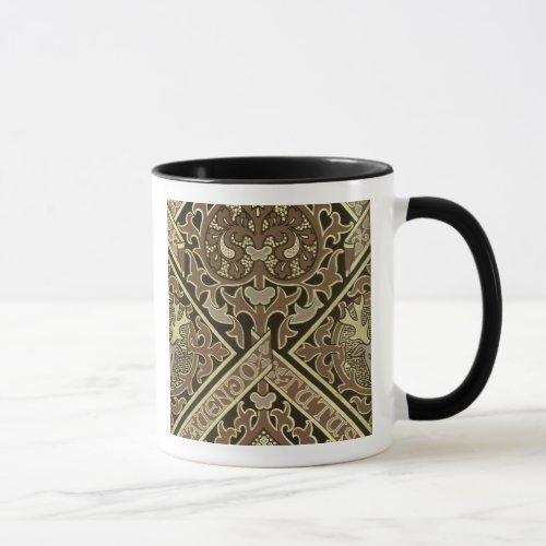 Mosaic ecclesiastical wallpaper design mug