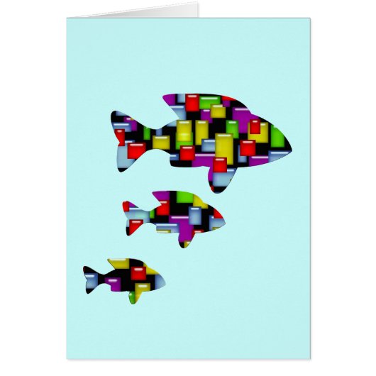 mosaic fish cards (Front)