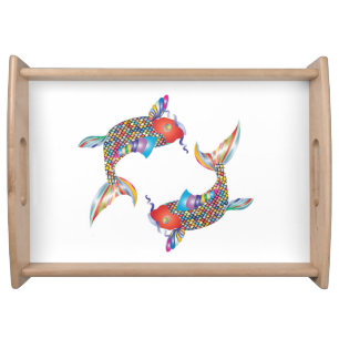 Mosaic Fish Serving Tray
