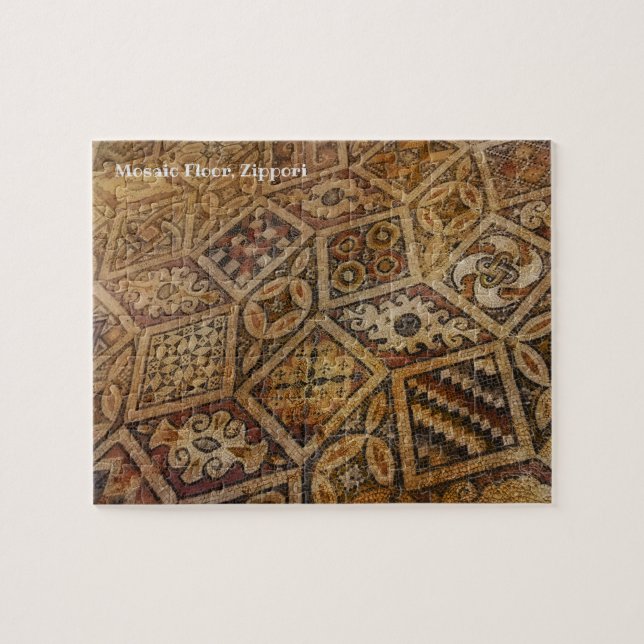 Mosaic Floor at Zippori Jigsaw Puzzle (Horizontal)