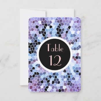 Mosaic Floor Tiles Table Card Elegant by tsrao100 at Zazzle