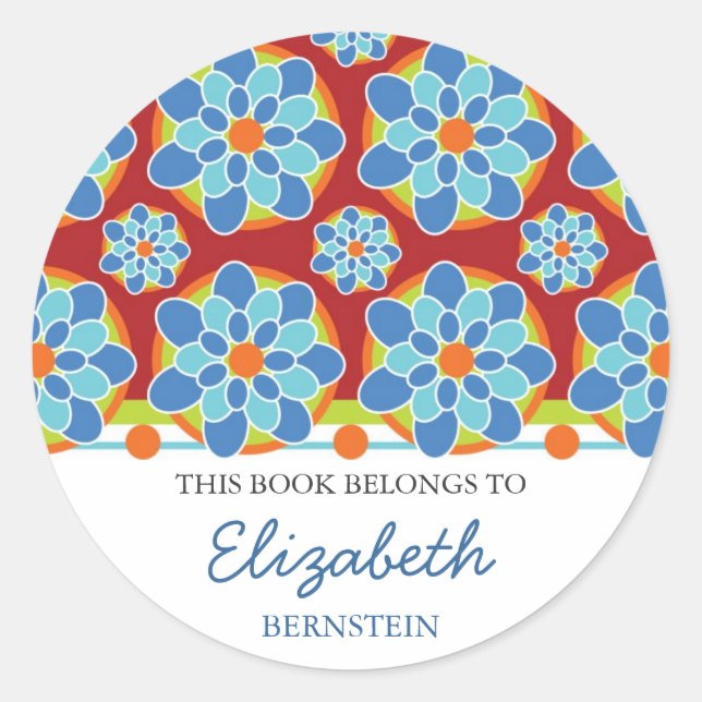 Mosaic Floral Bookplates (Front)
