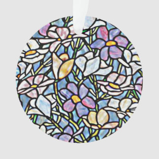 Mosaic Floral Tiles Easter Ornament