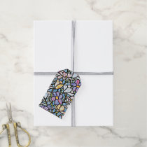 Mosaic Floral Tiles Gift Tags