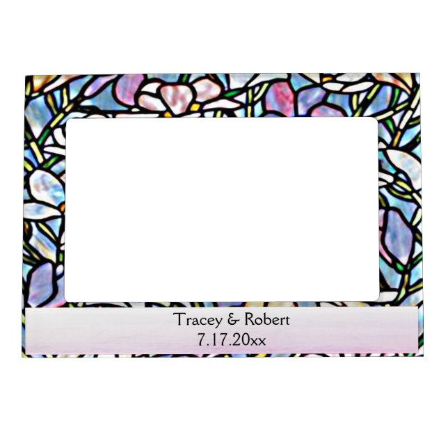 Mosaic Floral Tiles Magnetic Frame (Front)
