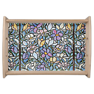 Mosaic Floral Tiles Serving Tray