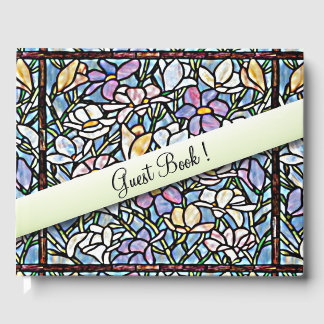 Mosaic Floral Wedding Guest Book