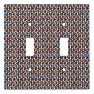 Mosaic Flow Abstract Geometric Pattern Design 1313 Light Switch Cover