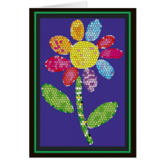 mosaic flower cards
