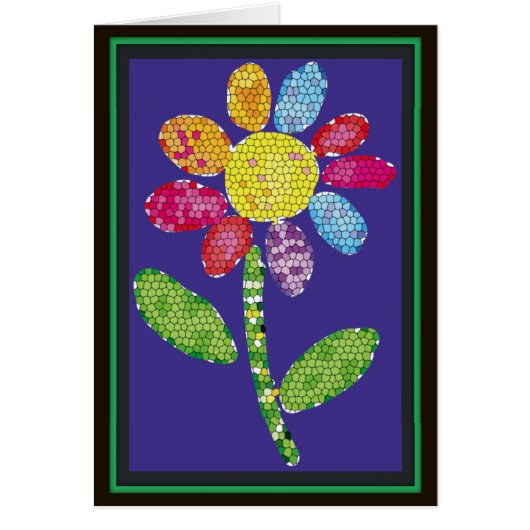 mosaic flower cards (Front)