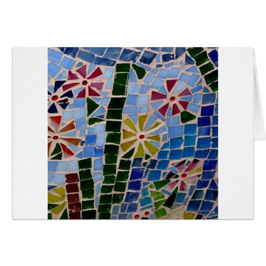 Mosaic Flowers Cards (Front Horizontal)