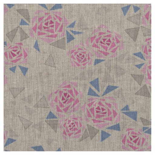 Mosaic, flowers fabric