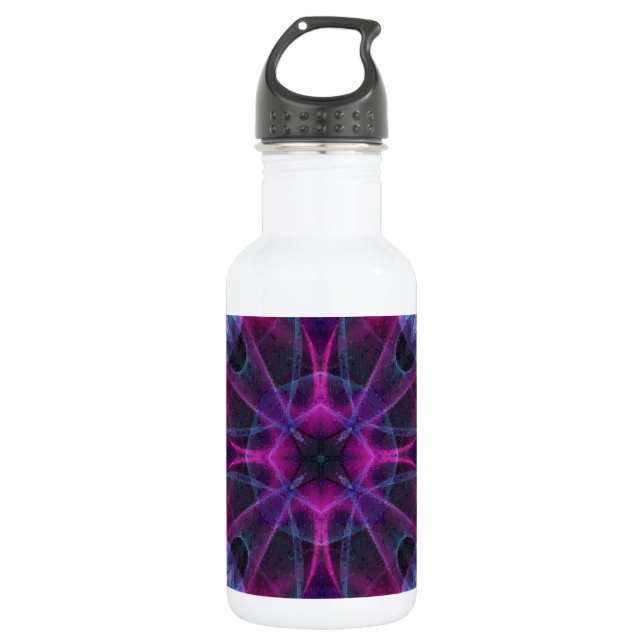 Mosaic Fractal 75 Stainless Steel Water Bottle (Front)