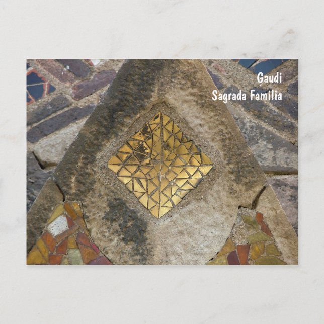 Mosaic from the Sagrada Familia Postcard (Front)