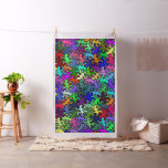 Mosaic Geckos Pattern - colored Fabric