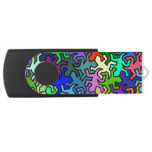 Mosaic Geckos Pattern - colored