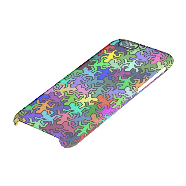 Mosaic Geckos Pattern - colored Uncommon iPhone Case (Bottom)