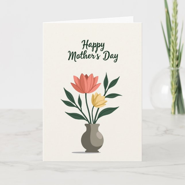 Mosaic Gentle Blooms Card (Front)