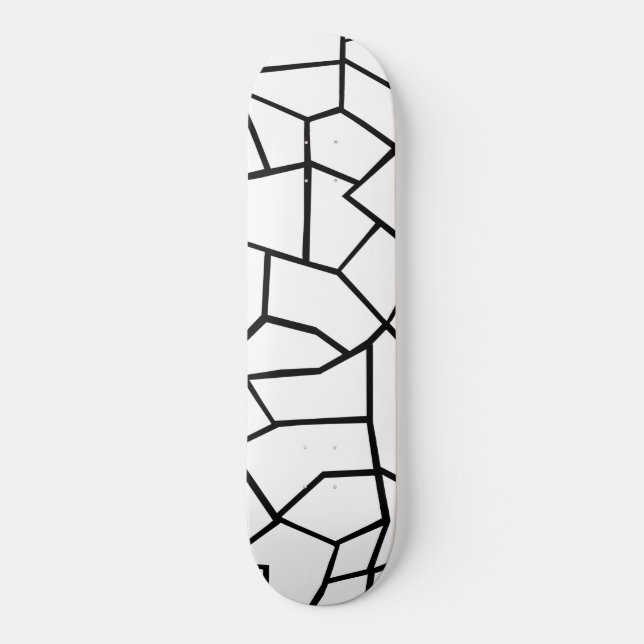 Mosaic Geometric Glam #1 #geo #decor #art Skateboard (Front)