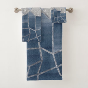 Mosaic Geometric Glam #3 #geo #decor #art Bath Towel Set