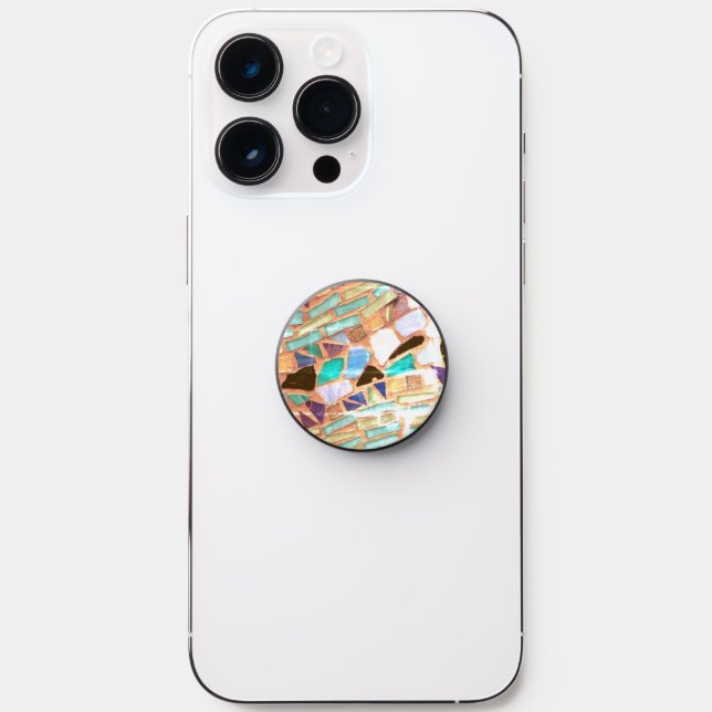 Mosaic Glass Design  PopSocket (Front)