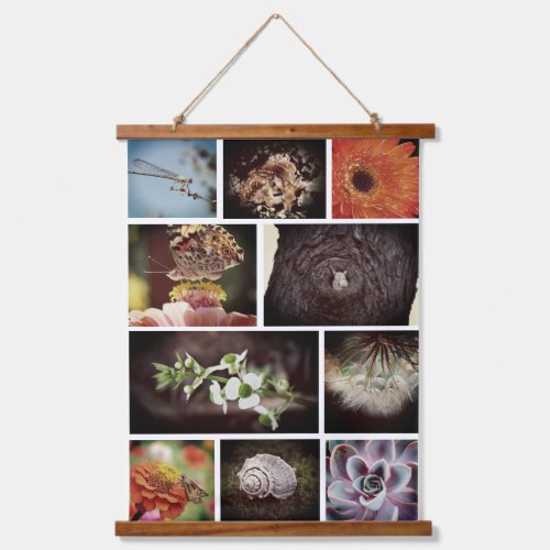 Mosaic Grid Nature Photography Art 10 Photos Hanging Tapestry