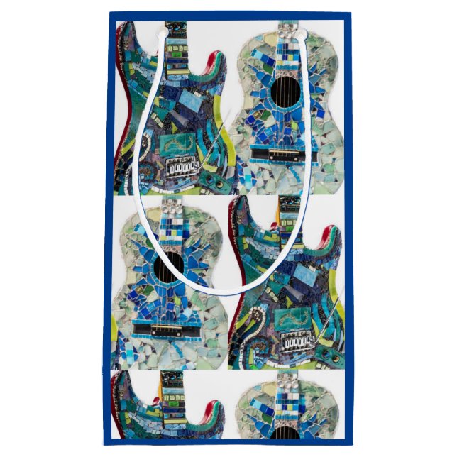 Mosaic Guitar Lover Gift Bag (Front)