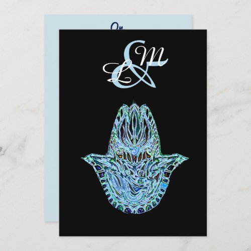 Mosaic Hamsa Hand Invitation