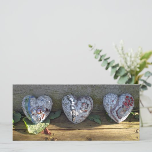 mosaic heart_card (Standing Front)