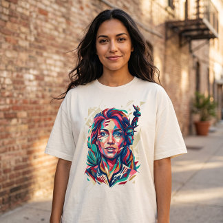 Mosaic Heritage: Liberty, Roots & Modern Pride T-Shirt