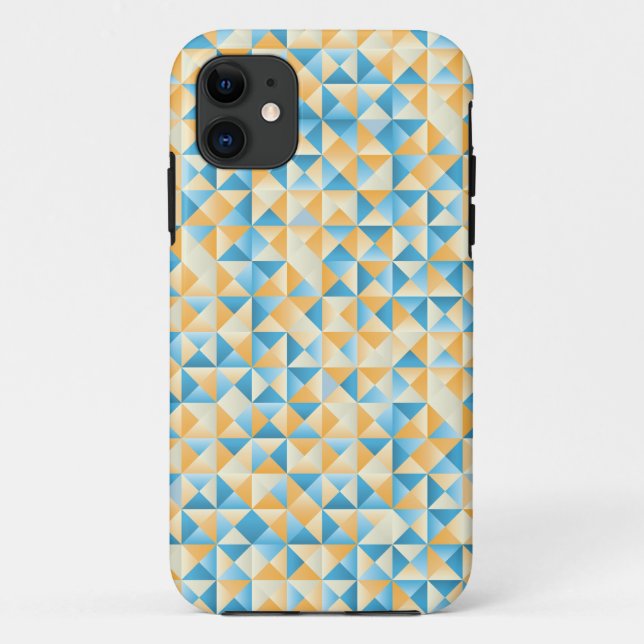 Mosaic in blue and orange Case-Mate iPhone case (Back)