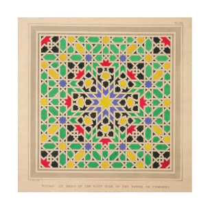 Mosaic in the dado of the east side of the Tower o Wood Wall Decor