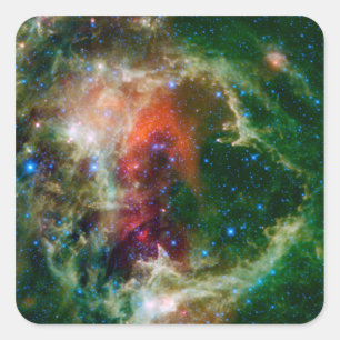Mosaic is of the Soul Nebula Square Sticker